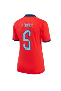 Engeland John Stones #5 Voetbaltruitje Uit tenue Dames WK 2022 Korte Mouw